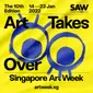 Poster Singapore Art Week 2020 "Art Takes Over." (dok. SAW)