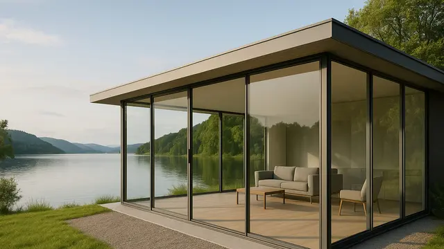 Rumah Kaca di Pinggir Danau