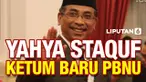 Yahya Cholil Staquf terpilih menjadi ketua umum PBNU periode 2021-2026 setelah mengalahkan Said Aqil di Muktamar ke-34. Yahya merupakan tokoh intelektual Islam yang berlatar belakang santri sangat kental.