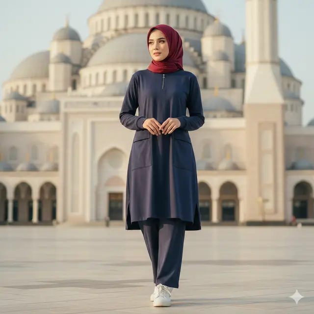 Tunik Muslim Wanita Lebaran 2026