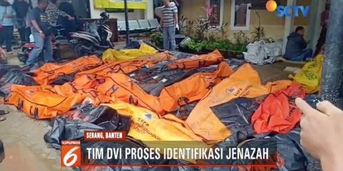 Tim DVI Polda Banten Identifikasi Jenazah Korban Tsunami Selat Sunda