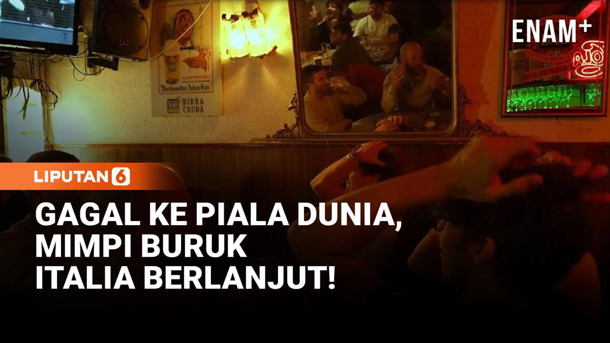 Tragis! Italia Absen 3 Kali di Piala Dunia Usai Kalah dari Bosnia