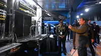 Momen Prabowo Lihat Teknologi Buatan Lokal di Pameran Bhayangkara