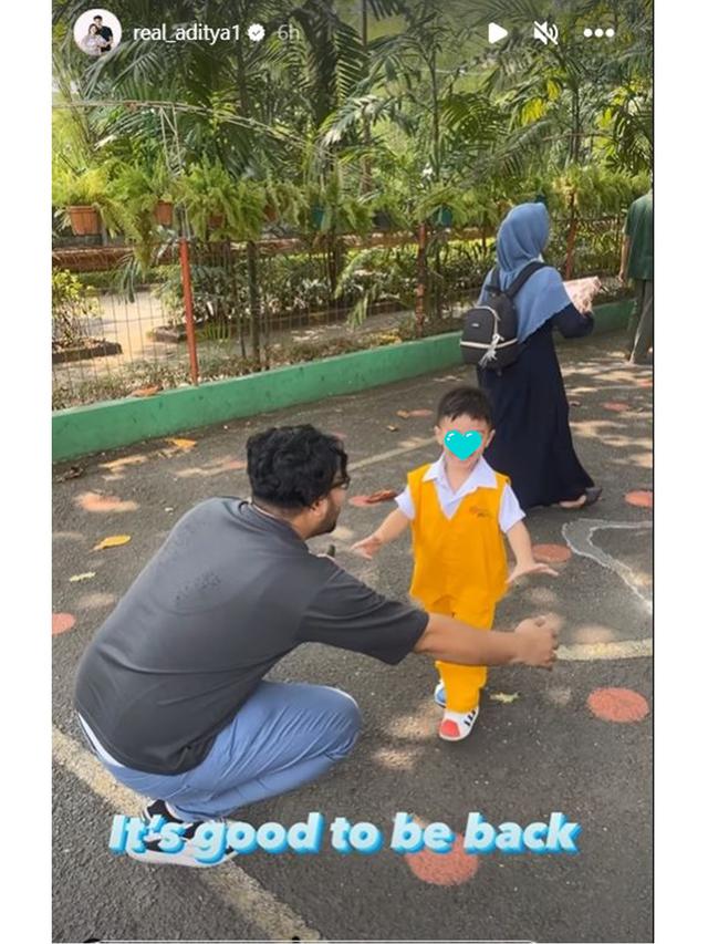 6 Potret Haru Ammar Zoni Jemput Putranya di Sekolah Usai Bebas dari Penjara