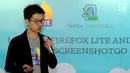 Kepala Produk Mozilla Asia Joe Cheng saat peluncuran Firefox Lite dan ScreenshotGo, Jakarta, (1/11). Dengan adanya perubahan nama (rebranding) tersebut, pihak Mozilla juga memperbarui tampilan dan desain peramban Firefox Lite. (Merdeka.com/Arie Basuki)