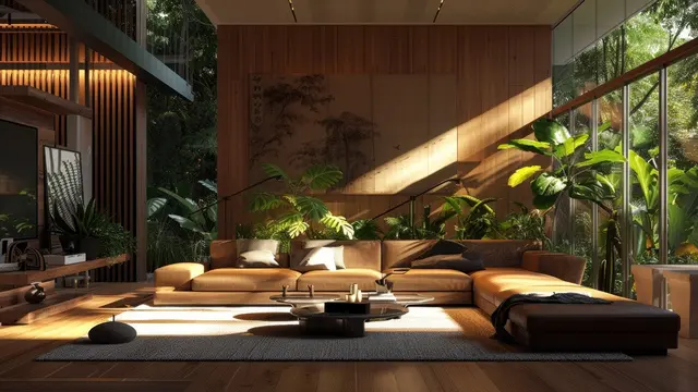 desain rumah modern tropis (ilustrasi by Freepik)