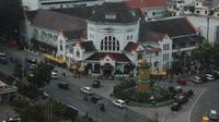 Penutupan ruas jalan dilakukan untuk mencegah terjadinya kerumunan saat malan Tahun Baru di Kota Medan