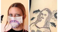 Meskipun tak mahir menggambar, seniman wanita ini buktikan bahwa tato dapat menjadi wadah, bagi kreativitas yang tak terbatas. Sumber: IG: @malfeitona & Brightside