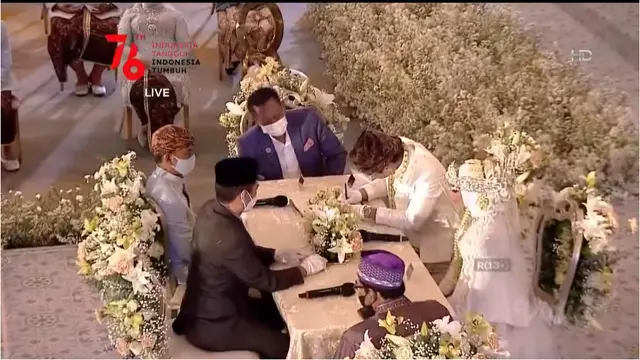 6 Momen Akad Nikah Rizky Billar dan Lesty Kejora, Mahar Rp 1 Miliar Bikin Takjub