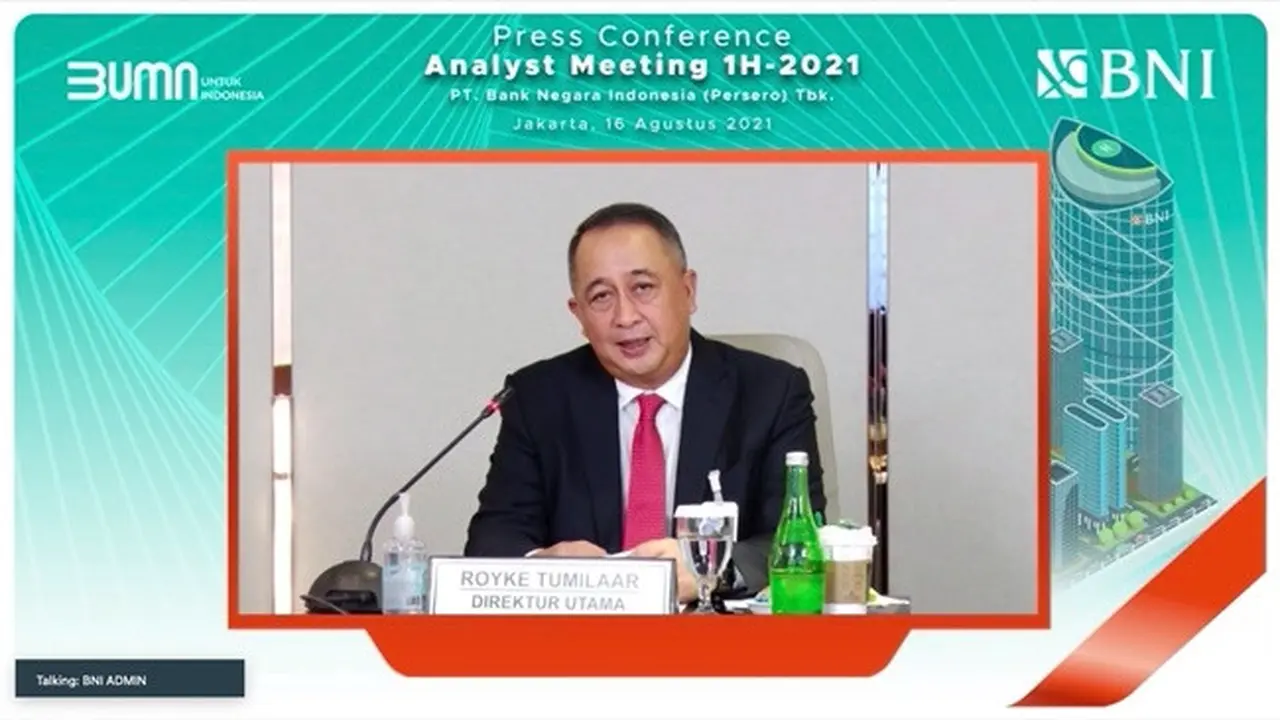 Paparan publik kinerja keuangan BNI pada Senin, 16 Agustus 2021 (Foto: Liputan6.com/Pipit Ika Ramadhani)