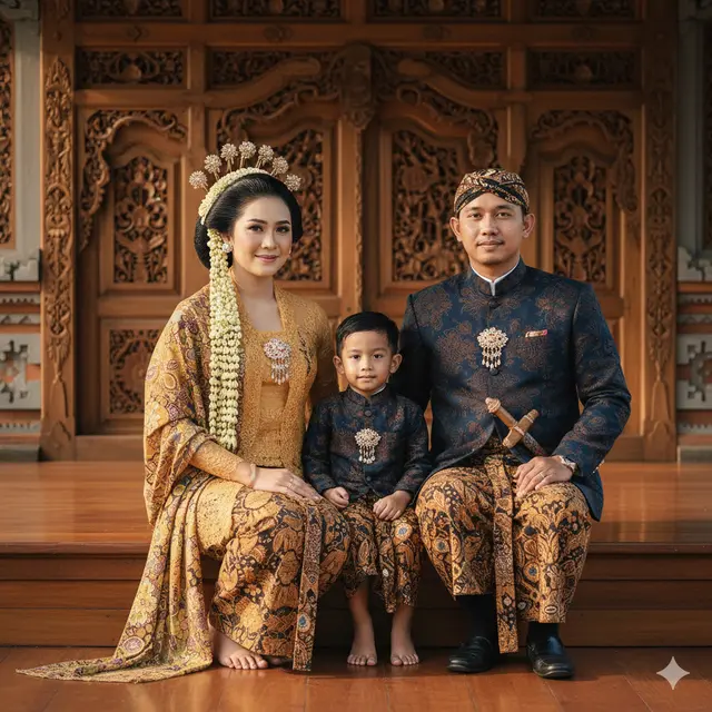 Cara Bikin Foto Keluarga Pakai Baju Adat Jawa di Google Gemini