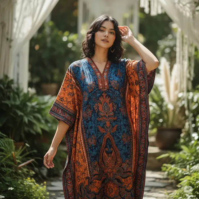 Model Dress Batik Panjang Terbaru. Foto: Gemini