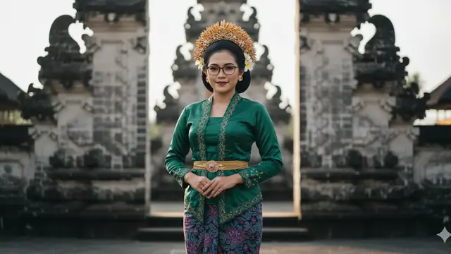 Prompt AI Edit Foto Pakai Baju Adat Bali/ Ilustrasi AI