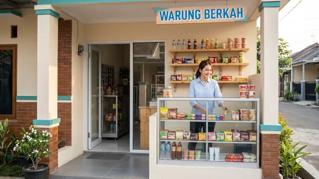 Desain Warung Kecil Depan Rumah
