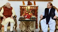 PM India Narendra Modi bertemu PM Pakistan Nawaz Sharif