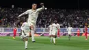 Pemain Al Nassr, Cristiano Ronaldo berselebrasi setelah mencetak gol ke gawang Damac FC pada laga lanjutan Liga Arab Saudi di Prince Sultan bin Abdulaziz Sports City Stadium, Abha, Arab Saudi, Sabtu (25/2/2023) malam WIB. CR7 berhasil mencetak hattrick pada menit ke-18, 23', dan 44'. (Twitter/@AlNassrFC)