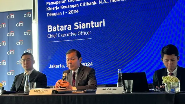 Konferensi pers Kinerja Keuangan kuartal I 2024 Citi Indonesia, Rabu (22/5/2024). (Foto: Liputan6.com/Tira Santia)