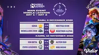 Dapatkan Link Live Streaming Perempat Final Mobile Legends Bang Bang Piala Presiden eSports 9-10 November di Vidio