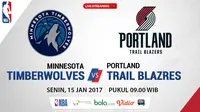 Jadwal NBA, Minnesota Timberwolves Vs Portland Trail Blazers. (Bola.com/Dody Iryawan)