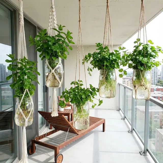 Kebun Sayur Mini Vertikal di Balkon Sempit
