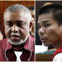 Tersangka RA dan Kuasa Hukumnya Peter Ell. (Bintang Pictures)