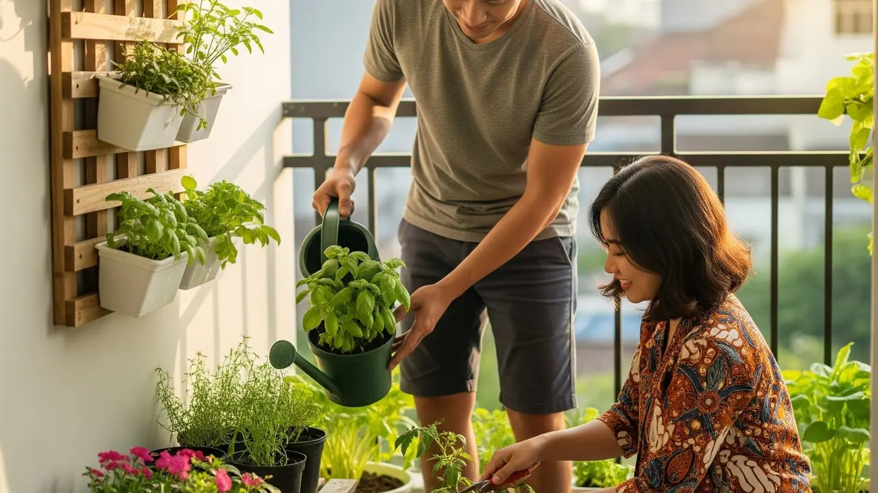 Model Teras Sempit Bisa untuk Kebun Mini