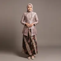 Inspirasi Model Kebaya Modern dengan Rok Plisket di 2025/ Ilustrasi AI