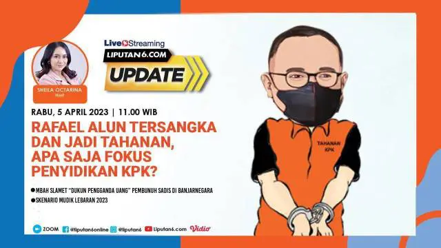 Rafael Alun Trisambodo (RAT) resmi menjadi tahanan KPK usai ditetapakan sebagai tersangka gratifikasi. Melalui bukti permulaan, ia diduga menerima gratifikasi pada 2011-2023 senilai 90 ribu dolar AS atau sekitar Rp 1,3 miliar lewat perusahaan konsult...