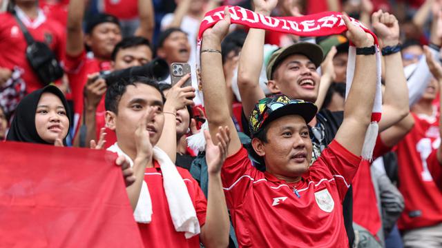 Foto: Potret Dukungan Suporter Timnas Indonesia di Kandang Jepang dalam Laga Terakhir Kualifikasi Piala Dunia 2026