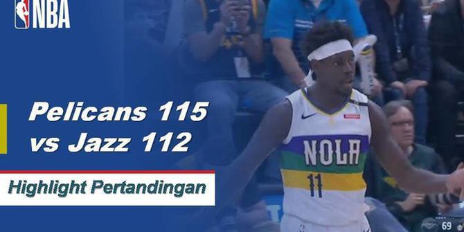 Cuplikan Pertandingan NBA : Pelicans 115 vs Jazz 112