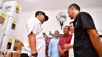 Pj Gubernur Sulsel Bahtiar Baharuddin pantau kesiapan pemilu di Kota Palopo (Liputan6.com/Pemprov Sulsel)