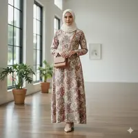 7 Tren Gamis Batik Hijabers Terbaru yang Minimalis namun Tetap Menutup Aurat, Anggun Dipakai Sehari-hari hingga Acara Resmi (Foto: Gemini AI)