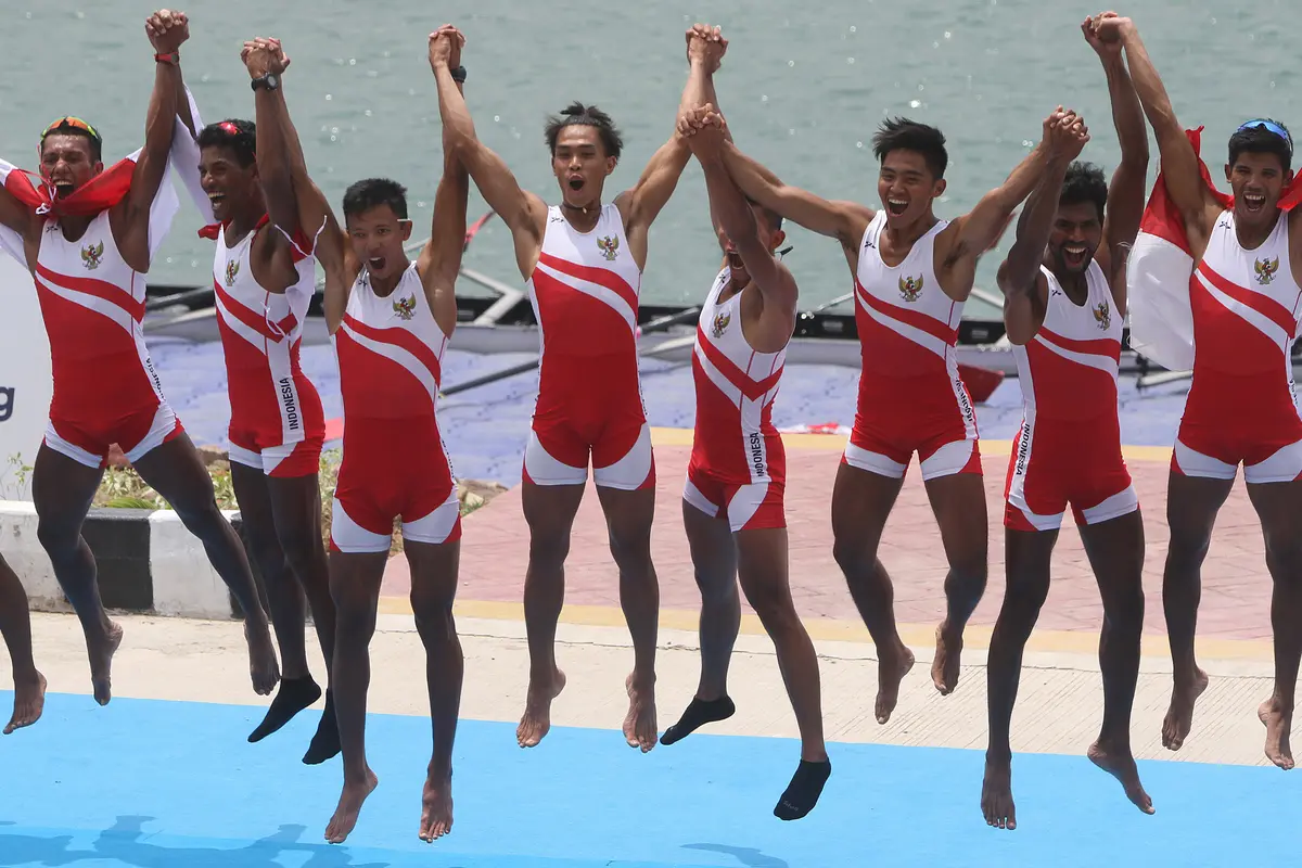 Dayung Putra Indonesia, Asian Games 2018, Medali Emas