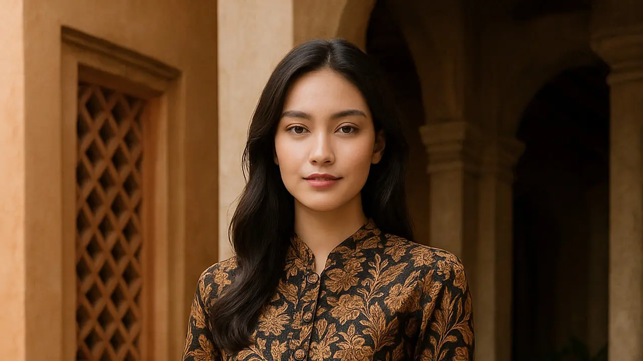 Model Tunik Batik Kancing Depan Terbaru