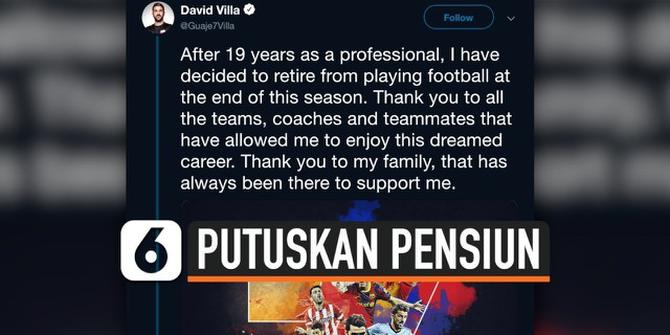 VIDEO: David Villa Pensiun Akhir Musim Ini