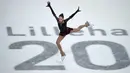 Atlet Rusia, Polina Tsurskaya, beraksi dalam final Ladies' Figure Skating Free Skating Olimpiade Musim Dingin Remaja 2016 di Hamar Olympic Amphitheater, Lillehammer, Norwegia, (16/2/2016). (AFP/Youth Information Service (YIS)/IOC /Jon Buckle)