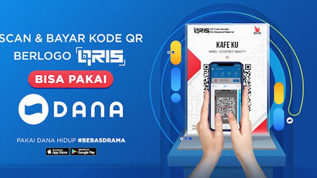 Dengan QR Code berlogo QRIS, pembayaran apapun bisa menggunakan DANA.