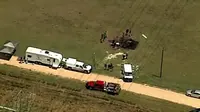 Kecelakaan balon udara di Texas. (Reuters)