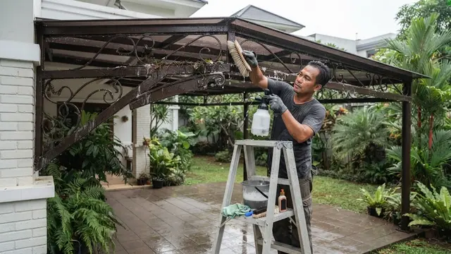 Merawat Kanopi Besi di Musim Hujan agar Tidak Mudah Karatan