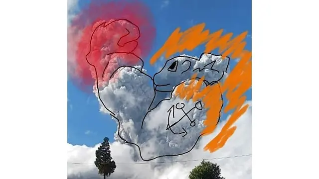 6 Kreativitas ala Netizen Edit Awan Gunung Merapi Ini Bikin Ngakak