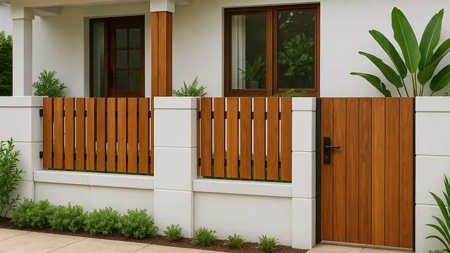 Model Pagar Bata Hebel untuk Teras Rumah/ Ilustrasi AI
