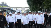 Menteri Ketenagakerjaan Ida Fauziyah saat kegiatan Pencanangan Bulan K3 Nasional Tahun 2020.
