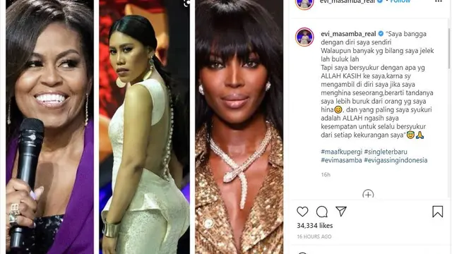 Evi Masamba menyandingkan dirinya dengan beberapa tokoh