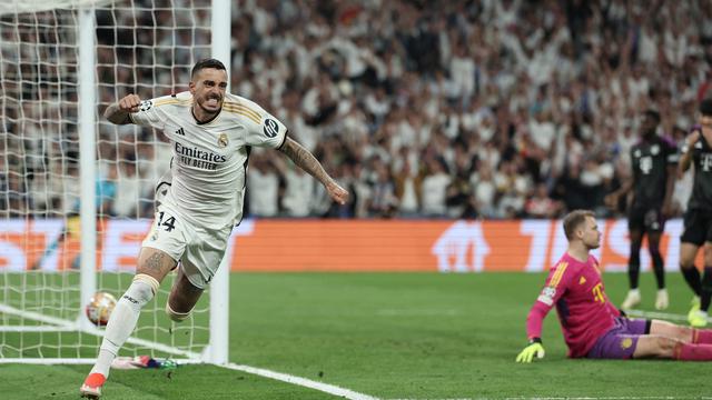 Joselu mencetak gol penentu saat Real Madrid melawan Bayern Munchen di Liga Champions