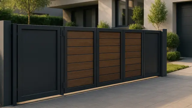 Model Pintu Pagar Dorong Baja Ringan Minimalis