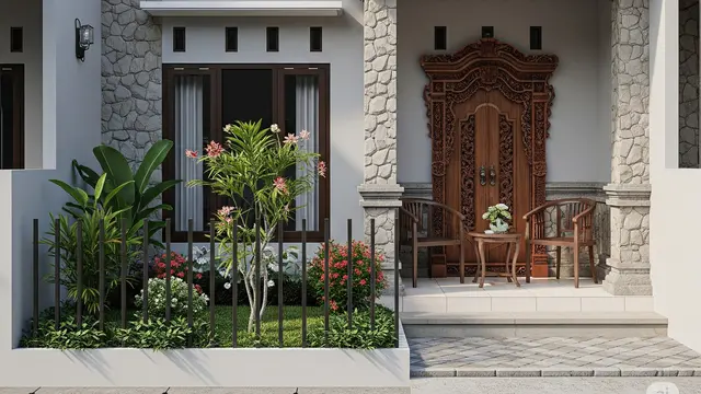 Cara Membuat Rumah Minimalis 6x9 Meter di Desa agar Terlihat Luas dengan Taman Mini/AI