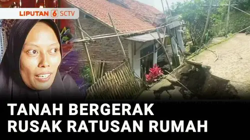 VIDEO: Bencana Tanah Bergerak Rusak Lebih dari 100 Rumah di Brebes, Warga Mengungsi