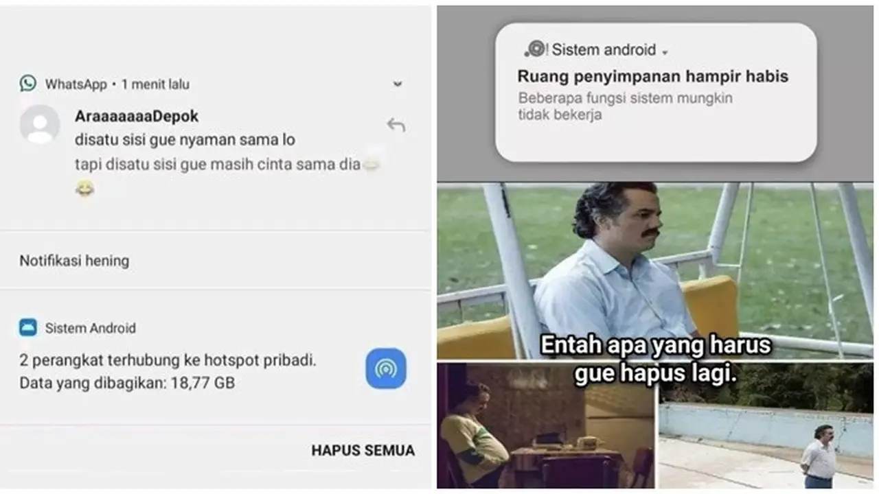 6 Meme Lucu Ruang Penyimpanan HP Penuh Ini Relate, Bingung Hapus Apa Lagi