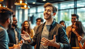 kepribadian esfp pria ©Ilustrasi dibuat AI