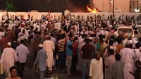 Ledakan bom di Madinah. (Reuters)